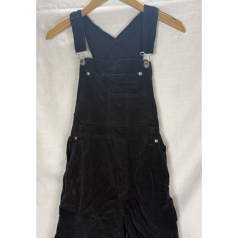 Vintage Y2K 90's Canyon River Blues Size Med Black Courderoy Overalls - Picture 5 of 10
